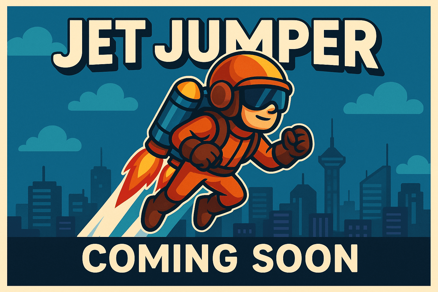 Jet Jumper gameplay with jet boost in mid-air